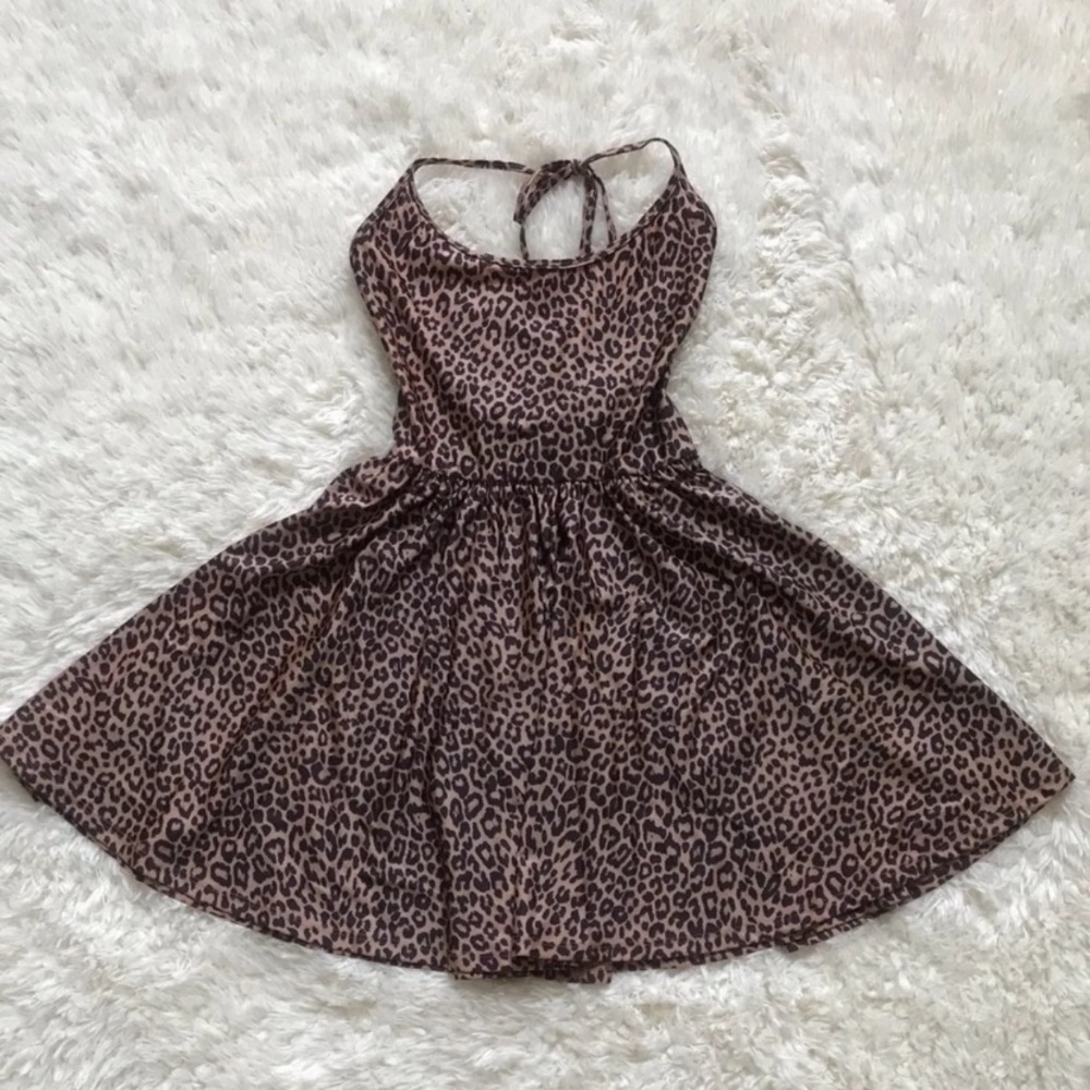 American apparel cheetah print dress